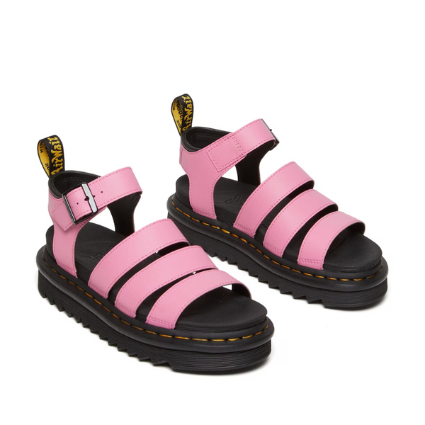 Blaire Fondant Pink Leather Sandals